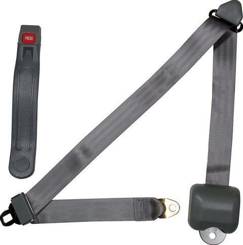 Allstar Performance Seat Belts ALL98116 Belt, Three Point, Gray, Retractable, Each