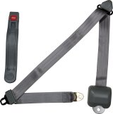Allstar Performance Seat Belts ALL98116 Belt, Three Point, Gray, Retractable, Each thumbnail 2