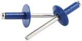 Allstar Performance Large Head Rivets ALL18177 Rivets, Head, Blind Rivet, 3/16 in. Rivet, 9/16 in. Head, Aluminum, Chevron Blue, Set of 250 thumbnail 1