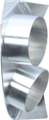 Allstar Performance Brake Cooling Ducts ALL42113 Spindle Duct, Right Hand, Dual 3 in Inlet, Aluminum, Each thumbnail 1
