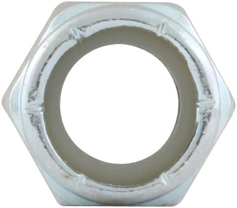 Allstar Performance Nylon Locking Hex Nuts ALL16013-10 Nuts, Hex, Steel, Zinc Plated, Insert, 7/16-14 in. Coarse Thread, Set of 10