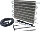 Allstar Performance Transmission Coolers ALL26708 Cooler, Tube and Fin, Copper/Aluminum, 16 in. Width, 10.0 in. Height, 3/8 in. Hose Fittings, Each thumbnail 2