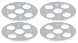 Allstar Performance Replacement Hood Pin Scuff Plates ALL18470 Plate, 3/8 in Hole, Aluminum, Lightweight, Set of 4 thumbnail 2