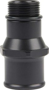 Allstar Performance Adapter Fittings ALL31136 Fitting, Adapter, Straight Cut to Hose Barb, Straight, Aluminum, Black Anodized, 1 1/4-12 in., 1 1/2 in. Hose Barb, Each thumbnail 1