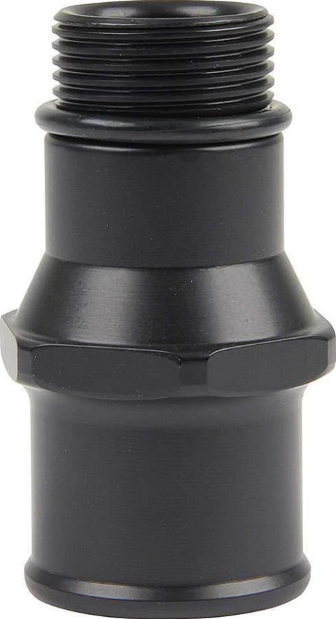 Allstar Performance Adapter Fittings ALL31136 Fitting, Adapter, Straight Cut to Hose Barb, Straight, Aluminum, Black Anodized, 1 1/4-12 in., 1 1/2 in. Hose Barb, Each