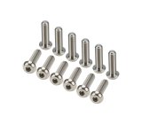 Allstar Performance Fastener Hardware Assortments ALL17008 kit includes (12) 1/4 in-28 x 7/8 in button head titanium bolts. thumbnail 2