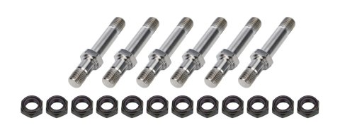 Allstar Performance Fastener Hardware Assortments ALL17020 kit includes (1) 1/2 in-20 x 3-1/4 in one nut titanium stud and (12) 1/2 in-20 black half