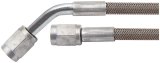 Allstar Performance Braided Steel Lines ALL46401-18 Brake Lines, Stainless Steel, - 4 AN, Straight, 45 Degree, Female Threads, 18.00 in. Length, Each thumbnail 1