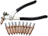 Allstar Performance Cleco Plier and Pin Kits ALL18221 Pliers, 1/8 in Diameter Pins, set of 10, Kit thumbnail 1