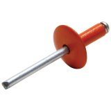 Allstar Performance Large Head Rivets ALL18015 Rivets, Orange, Steel, Aluminum, Size 3/16 in., Diameter 5/8 in., Grip Range 0.250-0.375 in., Set of 250. thumbnail 1