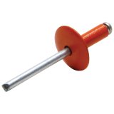 Allstar Performance Large Head Rivets ALL18015 Rivets, Orange, Steel, Aluminum, Size 3/16 in., Diameter 5/8 in., Grip Range 0.250-0.375 in., Set of 250. thumbnail 2