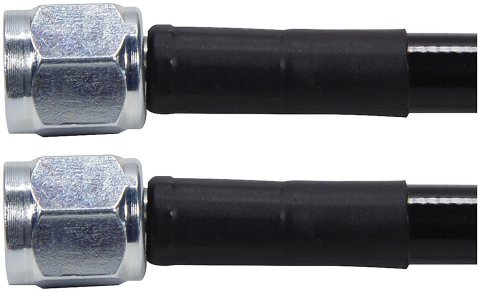 Allstar Performance Coated Stainless Steel Lines ALL48430-15 AN Hose Hose Assemblies, -3 AN Size, Braided Steel, PTFE Lined, Straight Female Threads Ends, Fittings, 15 in. Hose Length, Each