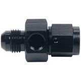 Allstar Performance Adapter Fittings ALL49762 and Adapters, Straight Fittings, Aluminum, Black, 1/8 in. NPT Gauge Port, -6 AN Male AN End/-6 AN Female AN End, Each thumbnail 2