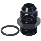 Allstar Performance Adapter Fittings ALL49848 and Adapters, Straight, Aluminum, Black Anodized, -10 AN Male AN, -10 AN O-ring Male AN O-ring, Each thumbnail 1