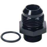 Allstar Performance Adapter Fittings ALL49853 and Adapters, Straight, Aluminum, Black Anodized, -12 AN Male AN, -10 AN O-ring Male AN O-ring, Each thumbnail 1