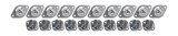 Allstar Performance Flush Head Self-Ejecting Button Fasteners ALL19113 Quick Fasteners, Button, Slotted Head, Aluminum, Cadmium Plated, 0.44 in. Shank Diameter, 0.50 in. Length, Set of 10 thumbnail 2