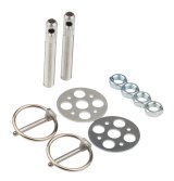 Allstar Performance Hood Pin Kits ALL18472 Pins, Torsion Pin-Style, 2.750 in. Long, 3/8 in. Diameter, Aluminum, Silver Anodized, Kit thumbnail 2