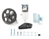 Allstar Performance Power Steering Kits ALL48242 Pulley Kit, V-Belt, Steel, Natural, Lower Block Mount, Driver Side, Chevy, Small Block, Short Water Pump, Kit thumbnail 2