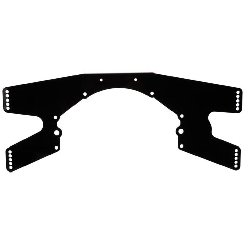 Allstar Performance Engine Mid-Plates ALL38132 Motor Plate, Mid-Mount, Aluminum, .250 in. Thickness, .625 in. Offset, Dirt Works/Pierce Chassis, Each