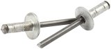 Allstar Performance Multi-Grip Rivets ALL18090 Rivets, Blind Rivets, Multi-Grip, 3/16 in. Rivet, 1/2 in. Head, Aluminum/Steel, Silver, Set of 250 thumbnail 1
