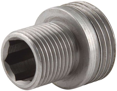 Allstar Performance Oil Filter Adapters ALL92003 Adapter, Filter, Steel, Natural, 3/4-16 in. Thread, Ford Small Block, Each thumbnail 1