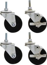Allstar Performance Standard Cradle Wheel Kits ALL10163 Engine Wheels, Rubber, 3 in. Diameter, Set of 4 thumbnail 2