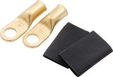 Allstar Performance Ring Terminals ALL76118 Battery Cable Teminal, Eyelet, 5/16 in., Brass, 4-Gauge, Pair thumbnail 1