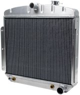 Allstar Performance Chevy Aluminum Radiators ALL30005 Radiator, Exact Fit, Aluminum, Natural, Chevy, Passenger Car 1955-56, Mounts in Front of Core Support, Each thumbnail 1