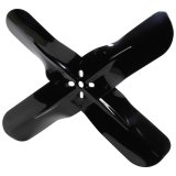 Allstar Performance 4-Blade Steel Fans ALL30101 Fan Blade, Steel, Black, 19 in. Diameter, 5/8 in. Pilot, Each thumbnail 1