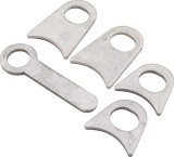 Allstar Performance Replacement Window Net Mounting Tabs ALL99071 Tab, Net, Steel, Natural, Weld-On, Pair thumbnail 1