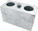 Allstar Performance Lowering Blocks ALL56065 Block, Aluminum, 3 in. Thick, 2.5 in. wide, 5 in. Long, 5/8 in, Pin Diameter, Each thumbnail 2