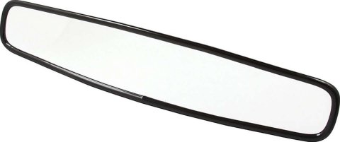 Allstar Performance Convex Mirrors ALL76407 Mirror, Rear View, Convex, Oval, Manual Adjustment, Black Plastic Housing, 17 in. x 3 in., Each
