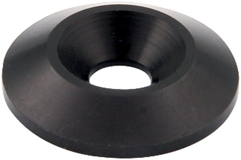 Allstar Performance Countersunk Washers ALL18665 Washers, Countersunk, Aluminum, Black Anodized, I.D. Chamfer, 0.250 in. I.D., 1.250 in. O.D., Set of 10