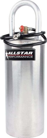Allstar Performance 2.8 Gallon Air Tank ALL10532 Tank, Vertical, 2.75 Gallons Volume, Aluminum, Polished, Each thumbnail 1