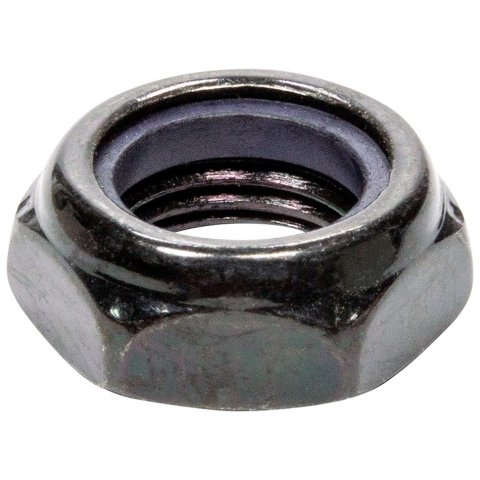 Allstar Performance Nuts ALL17048 black anodized steel 1/2 in-20 nylon lock nuts are a lightweight option to keep fasteners