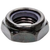 Allstar Performance Nuts ALL17048 black anodized steel 1/2 in-20 nylon lock nuts are a lightweight option to keep fasteners thumbnail 2