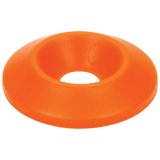 Allstar Performance Countersunk Washers ALL18694-50 Body Fasteners, Plastic Washer 1/4 in x 1 in, Orange thumbnail 1
