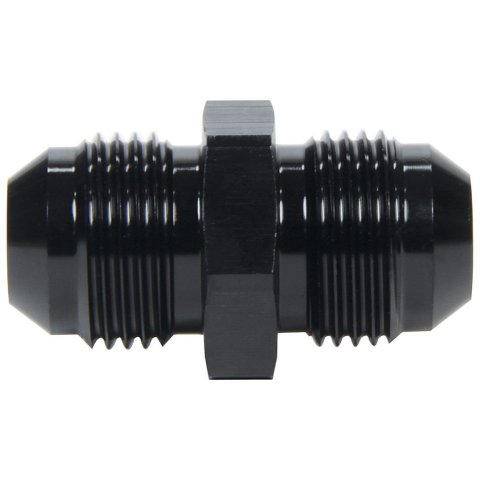 Allstar Performance AN Flare Adapter Fittings ALL49711 Fitting, Adapter, Union, Aluminum, Black Anodized, Straight, Swivel, -4 AN, Male Threads, Each
