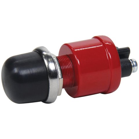 Allstar Performance Replacement Starter Buttons ALL99069 Switch, Push Button, Momentary, Ignition, Steel/Plastic, Zinc/Black, 10 Amps, Each thumbnail 1