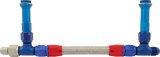 Allstar Performance Fuel Lines ALL26159 Log, Aluminum/Stainless Steel, Blue/Red, -8 AN Inlet, 7/8-20 in. Outlet, Holley 4150/Willy's, Kit thumbnail 2