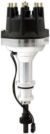 Allstar Performance High Distributors ALL81248 Distributor, Male HEI, Magnetic Pickup, Mechanical Advance, Black Cap, Ford, 351W, Each thumbnail 1