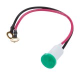 Allstar Performance Warning Lights ALL99146 Indicator Light, Green, White Housing, 0.659 in. Diameter, Each thumbnail 2