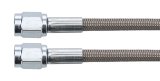 Allstar Performance Braided Steel Lines ALL46300-60 Brake Line, Stainless Steel, 60 in. Length, -3 AN Hose, -3 AN Female, -3 AN Female, Each thumbnail 2
