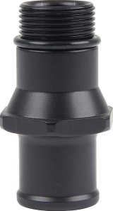 Allstar Performance Adapter Fittings ALL31135 Fitting, Adapter, Straight Cut to Hose Barb, Straight, Aluminum, Black Anodized, 1 1/4 in. -12, Hose Barb, Each thumbnail 1