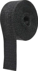 Allstar Performance Exhaust Wrap ALL34255 Wrap, 1,200 degrees F Rating, Fiberglass Composite, Black, 2 in. Width, 25 ft. Length, Each thumbnail 1
