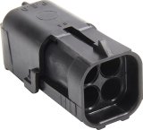 Allstar Performance Weatherpack Connector Housings ALL76297 Wiring Replacement Parts, Weatherpack, Housing, 4 Pin, Male, Square, Each thumbnail 1