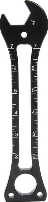 Allstar Performance Wheelie Bar Wheel Wrenches ALL11197 Wrench, Adjusting, 1 in. Size, Open End, 9 in. Length, Aluminum, Blue Anodized, Each thumbnail 1
