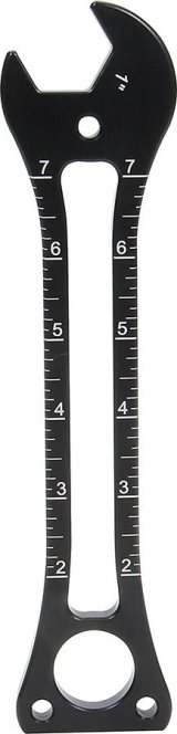 Allstar Performance Wheelie Bar Wheel Wrenches ALL11197 Wrench, Adjusting, 1 in. Size, Open End, 9 in. Length, Aluminum, Blue Anodized, Each thumbnail 2