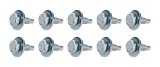 Allstar Performance Body Bolts ALL16552 Fasteners, Bolts, Hex Head, 1/4 in.-20 Thread Size, 0.750 in. Length, Steel, Silver, Set of 10 thumbnail 1