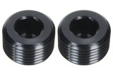 Allstar Performance NPT Plug Fittings ALL49801 Fitting, Plug, Aluminum, Black Anodized, 1/8 in. NPT, Male Threads, Pair thumbnail 2